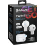 Гарнитура Bluetooth Defender 955 TWS, белая 63955