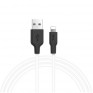 Кабель USB- lightning Hoco X21 1м 2А силикон