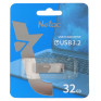 Флэш-диск Netac 32GB USB 3.2 UM1 белый/серебро
