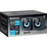 Колонки Defender 2.0 Onyx, 6Вт, USB, LED подсвет., черные 65038
