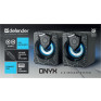 Колонки Defender 2.0 Onyx, 6Вт, USB, LED подсвет., черные 65038