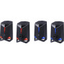Колонки Defender 2.0 Rocket, 6Вт, USB, LED подсвет., черные 65094