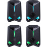 Колонки Defender 2.0 Rocket, 6Вт, USB, LED подсвет., черные 65094