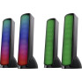 Колонки Defender 2.0 SkyPulse, 10Вт, USB, LED подсвет., черные 65097