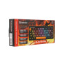 Клавиатура проводная Defender Black Raven GK-417 механ.,63кн.,RGB,USB сер45413