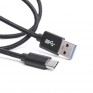 Кабель USB- Type-C Atom 1,8м 2,4A ткань