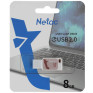 Флэш-диск Netac 8GB USB 2.0 UA31 розовый