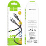 Кабель Type-C - Type-C 1м Hoco X109  3А PD60W, силикон, черный