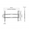 Кронштейн для ЖК фиксированный 37-75" (94-190см) до 35 кг UM814F