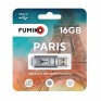 Флэш-диск Fumiko 16GB USB 2.0 Paris серебро