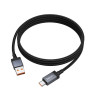 Кабель USB - Type-C Hoco X118 1м 5А 100W нейлон (отображ.мощ.заряд.)