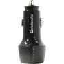 Адаптер автомобильный 2*USB 3A QC3.0 36W Defender UCA-81 83845