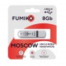 Флэш-диск Fumiko 8GB USB 2.0 Moscow белый