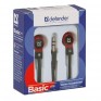 Наушники Defender Basic 619 (вакуумные) черно-красные 63619