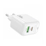 Адаптер сетевой Type-C + USB PD20W / QC3.0 Borofone BAS44A