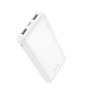 Внешний аккумулятор 10000mAh Hoco J128 (in - T,M/out - 2U) белый