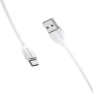Кабель USB - microUSB Borofone BX19 1м 2,4A/12W ПВХ, белый