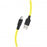 Кабель USB - lightning 1м Hoco X21 Plus  2,4А/12W, силикон, черно-белый