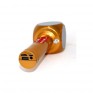 Микрофон со встр.колонкой для караоке (microSD, Bluetooth) WS-1816 золото