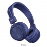 Гарнитура Bluetooth Hoco W25 Promise (полноразм.) синяя