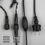 Уличная гирлянда "Нить" 80LED, 8м, белая, чер.шнур, соединяемая
