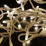 Уличная гирлянда "Нить" LED, 7,5м, тепл.белая, мерц.хол.бел, бел.шнур(утолщенный)