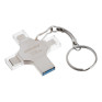 Флэш-диск SmartBuy 128GB USB 3.0 MC15 Metal Quad (Lightning+microUSB+TypeC