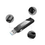 Флэш-диск Netac 64GB USB 3.0 U336 с аппаратной защитой от записи черный