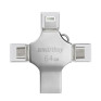 Флэш-диск SmartBuy 32GB USB 3.0/3.1 MC15 MetalQuad (Light+micro+T-C)