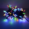 Гирлянда "Нить. Лучики" 100LED, мульти 4цв., 10м, т-зел.шнур Funray
