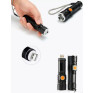 Фонарь аккум.ручной 2W+COB, Zoom (USB) черный, карт. упак. (BL-B35TG)
