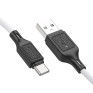Кабель USB - Type-C 1м Hoco X90  3А/18W, силикон, белый