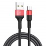 Кабель USB - microUSB Hoco X26 1м 2А ткань