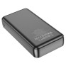 Внешний аккумулятор 20000mAh Hoco J100A (in - T,M/out - 2U) черный
