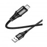 Кабель USB - microUSB Hoco X50 1м 2,4А нейлон