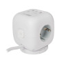 Удлинитель JazzWay EC-03U-150-wh куб (3 роз,3USB(2A+1C) 1,5м, выключ, заземл,16А, до 4000Вт) белый