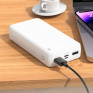 Внешний аккумулятор 20000mAh Borofone BJ55A (in - T,M/out - 2U) белый