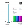 Светодиодный напольный угловой светильник RGB, 140*40*40см, черный Smartbuy