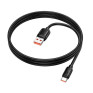 Кабель USB - Type-C 1м Hoco X115  5А/100W, ПВХ, черный