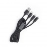 Кабель USB- lightning/microUSB/Type-C 1,2м Атом (31035/36/37)