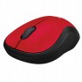 Мышь беспроводная Logitech M185 красно-черная 910-002633 (1АА в комп.)