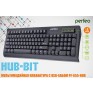 Клавиатура Perfeo Hub-Bit (встр.хаб на 3 USB) черная PF_5139