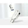 Флэш-диск Netac 32GB USB 3.0 U785С Dual (USB+TypeC) серебристый