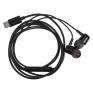 Гарнитура SmartBuy M400-C (вакуумные наушники) метал. корпус, разъем Type-C, черная SBH-029K-C