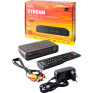 РЕСИВЕР ЦИФРОВОЙ DVB-T2/C Perfeo "Stream" пластик, дисплей, б/б, PF_A4351