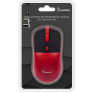 Мышь беспроводная SmartBuy SBM355AGR красно-черная, БЕЗЗВУЧНАЯ (2ААА не комп.)