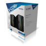 Колонки SmartBuy 2.0 X-Corp, 6Вт, USB, LED, Bluetooth, черные SBA-5000