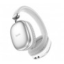 Гарнитура Bluetooth Hoco W35 (полноразм., microSD, 400mAh, 40h) серебро
