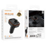 MP3 FM модулятор автомоб. Borofone BC59 (Bluetooth, 2*USB, PD, дисплей) черный