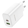 Адаптер сетевой Type-C + USB PD65W / QC3.0 Borofone BN10